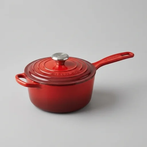 Le Creuset Cast Iron Saucepan view 2