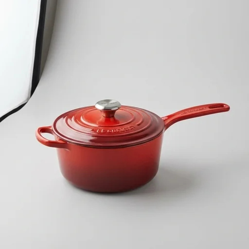 Le Creuset Cast Iron Saucepan view 3