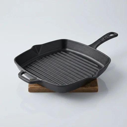 Staub Cast Iron Grill Pan view 2